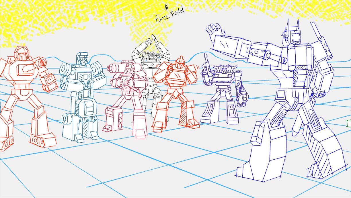 Rough sketch of robots