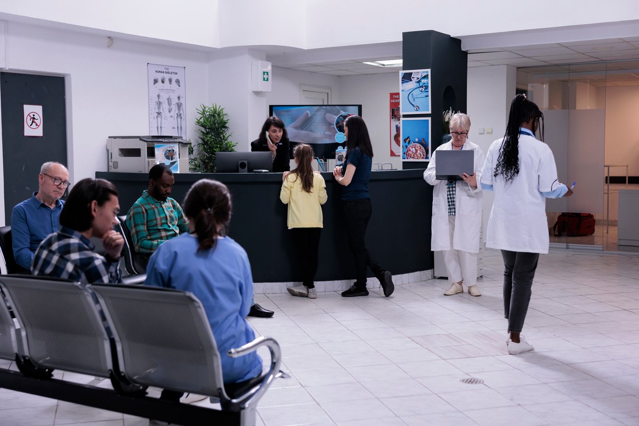 Medical office waiting area