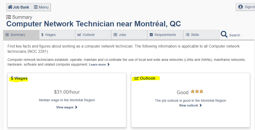 network technician job outlook