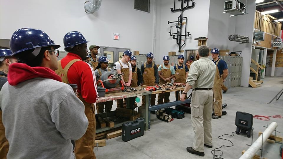  Gas technician students in class at Herzing College in Toronto 2019