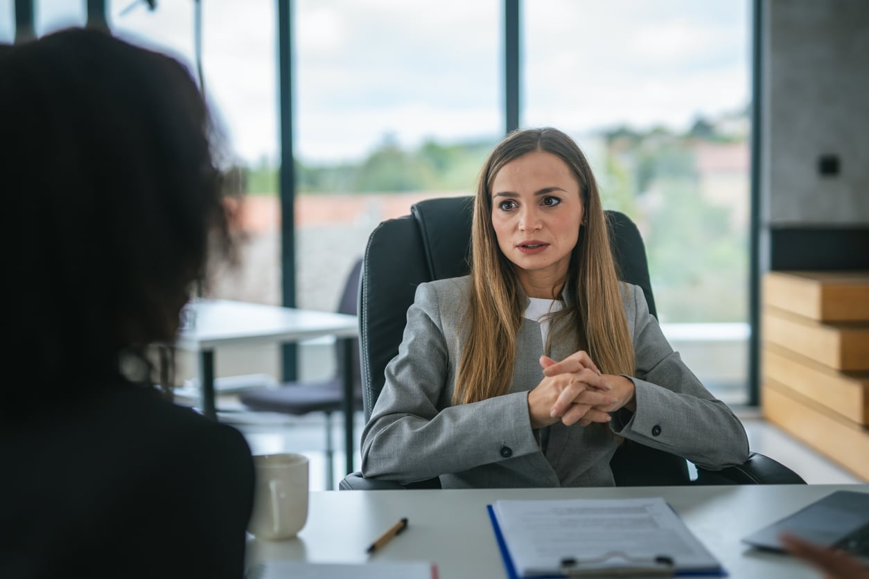Mediator looking serious