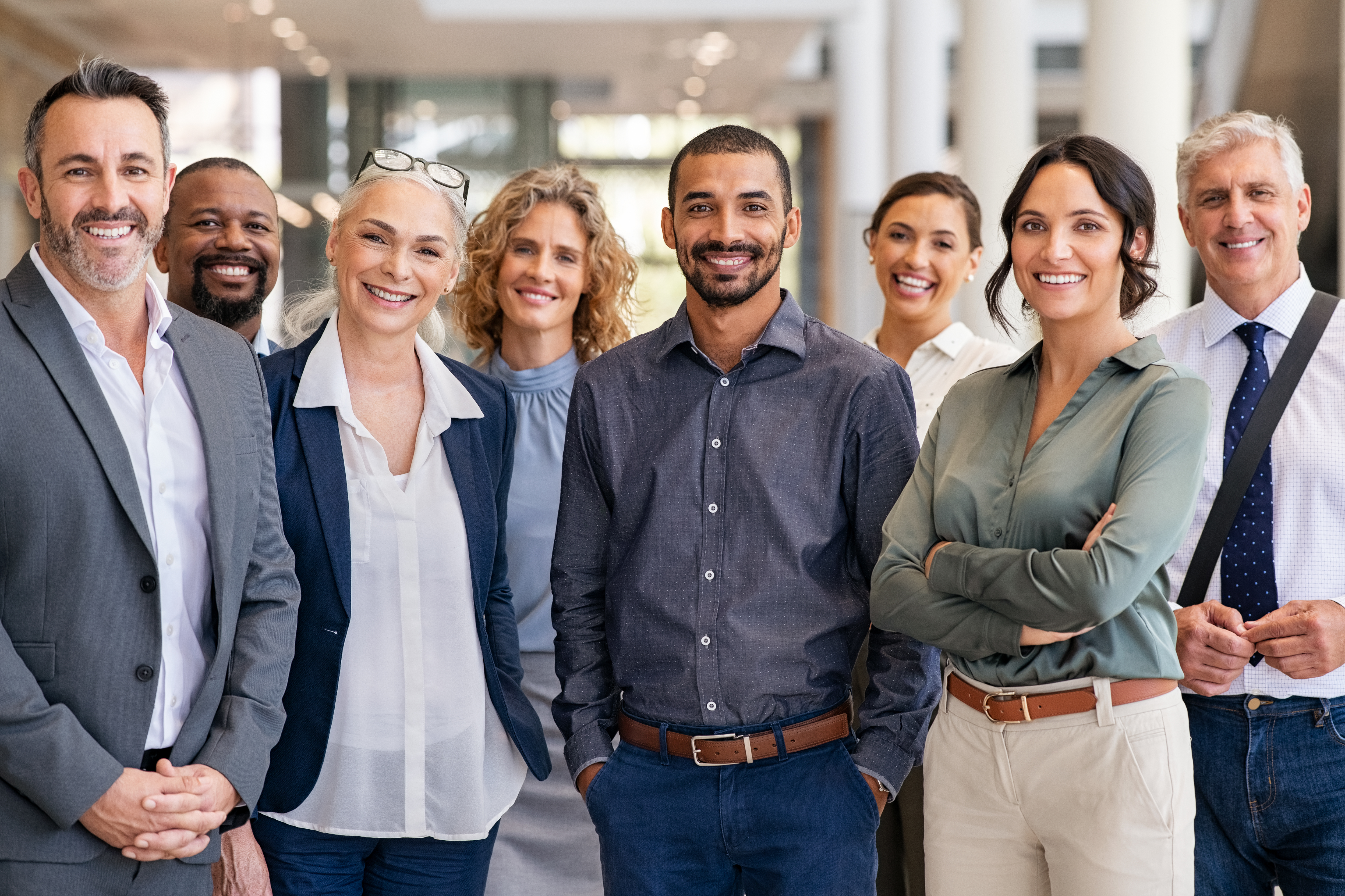 Group of smiling professionals